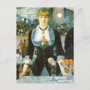 Een bar bij de Folies Bergere van Edouard Manet Briefkaart