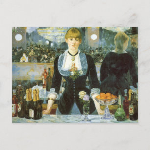 Een bar bij de Folies Bergere van Edouard Manet Briefkaart
