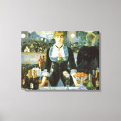 Een bar bij de Folies Bergere van Edouard Manet Canvas Afdruk (Voorkant)