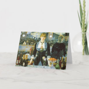 Een bar bij de Folies Bergere van Edouard Manet Kaart