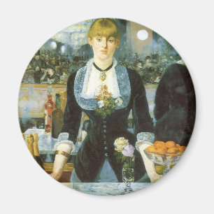 Een bar bij de Folies Bergere van Edouard Manet Magneet