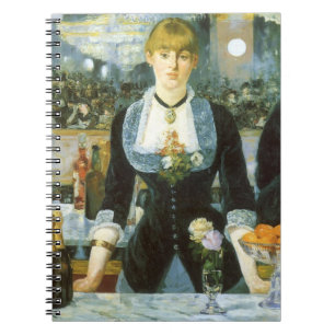 Een bar bij de Folies Bergere van Edouard Manet Notitieboek