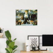 Een bar bij de Folies Bergere van Edouard Manet Poster (Thuiskantoor)