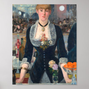 Een bar bij de olieslageres - Edouard Manet Poster