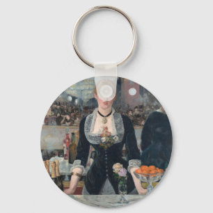 Een bar van Edouard Manet's in folies-Bergère Sleutelhanger