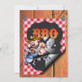 Een barbecue viering kaart (Voorkant)
