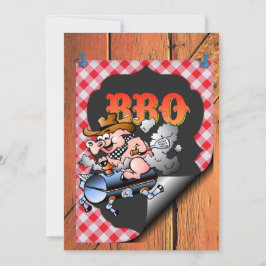 Een barbecue viering kaart