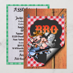 Een barbecue viering kaart