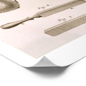 Een barbershop- en barber-gereedschap uit de 'Ency Poster (Hoek)