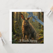 Een Bards Lente Kaart (Voorkant / Achterkant in situ)