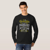 Een barkeeper is gewoon een apotheker Bartender Ba T-shirt (Voorkant volledig)