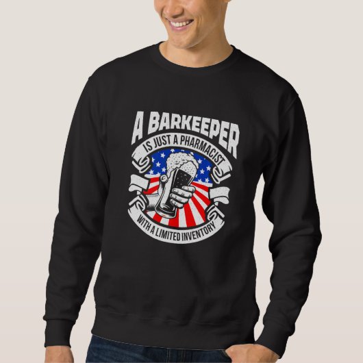 Een barkeeper is gewoon een apotheker Bartender Ba Trui (Voorkant)