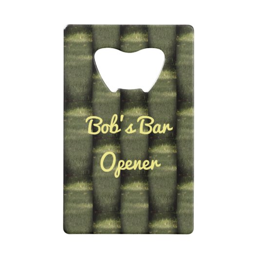Een barman moet hebben creditkaart flessenopener (Voorkant)