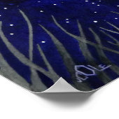 Een Barn Owl tijdens de vlucht Poster (Hoek)