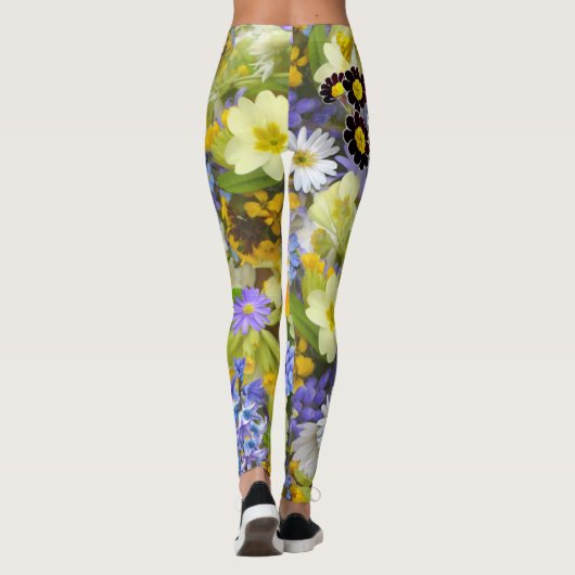 Een barst van de Leggings van de Bloemen (Achterkant)