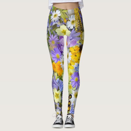 Een barst van de Leggings van de Bloemen (Voorkant)