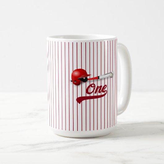 Eén Baseball Fan Coffee-Mok Koffiemok (Voorkant rechts)