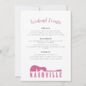 Een Bash in Nash Bachelorette Kaart (Achterkant)