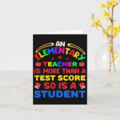 Een basisleraar is meer dan testscore 100 kaart (Gele Bloem)