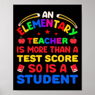 Een basisleraar is meer dan testscore 100 poster