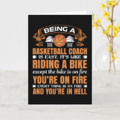 Een Basketball Coach zijn is eenvoudig Kaart (Gele Bloem)