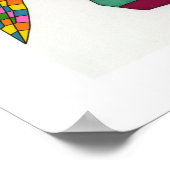 Een Basset Hounds ware kleuren, Basset Hound Poste Poster (Hoek)