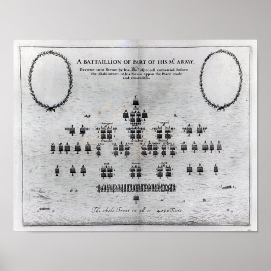 Een bataljon van een deel van het leger van zijne poster (Voorkant)