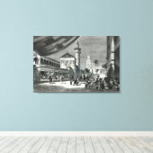 Een Bazaar in Tunis Canvas Afdruk (Insitu (Houten vloer))