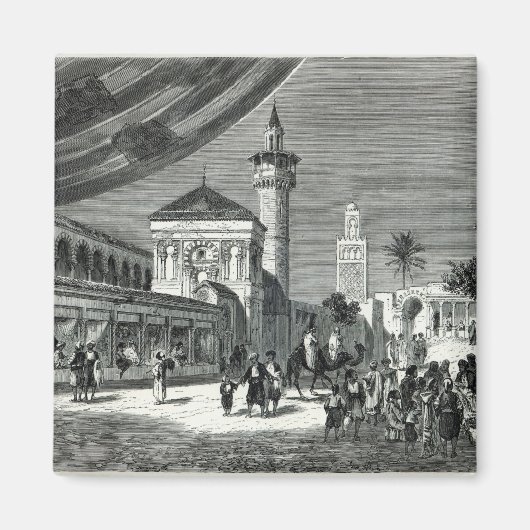 Een Bazaar in Tunis Magneet (Voorkant)