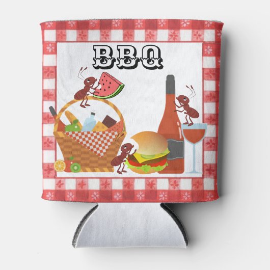 Een BBQ, eten en mieren koeler (Voorkant)