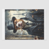 Een beabullenhond als detective in Parijs in 1930 Tissuepapier (Voorkant)