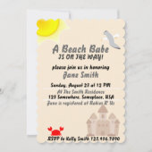 Een Beach Babe is onderweg! Kaart (Voorkant)