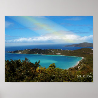 EEN BEACH IN DE EILANDEN POSTER