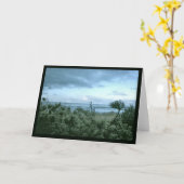 Een Beach Pine avond Kaart (Gele Bloem)