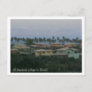 Een beachside-dorp in Brazilië... - GEPERSONALISEE Briefkaart