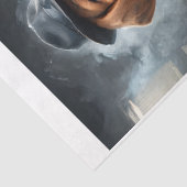 Een beagle hond is de politiechef! tissuepapier (Detail)