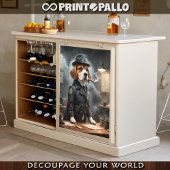 Een beagle hond is de politiechef! tissuepapier