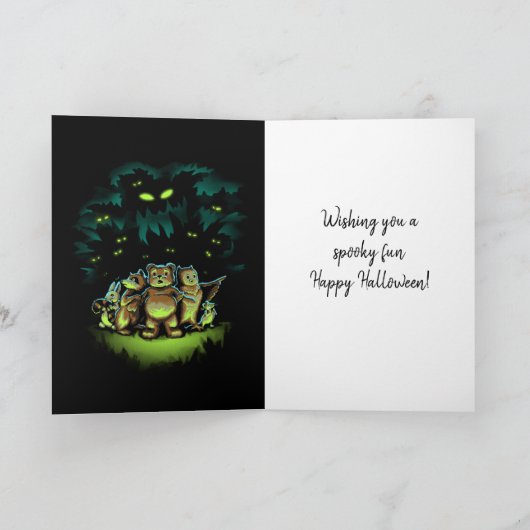 Een beangstigend bos kaart (Binnen)