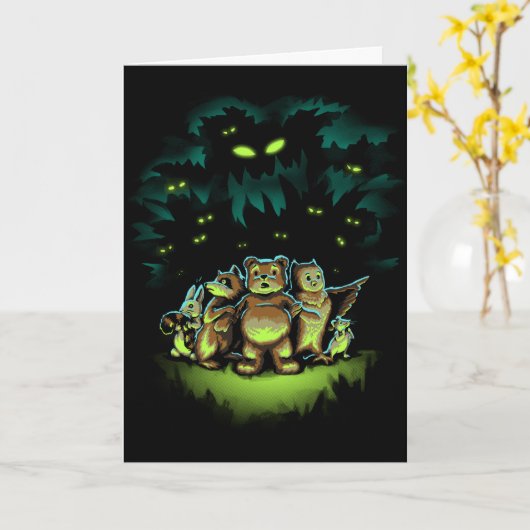 Een beangstigend bos kaart (Gele Bloem)