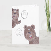 Een Beary Happy Birthday Kaart (Voorkant)