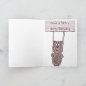 Een Beary Happy Birthday Kaart (Binnen)