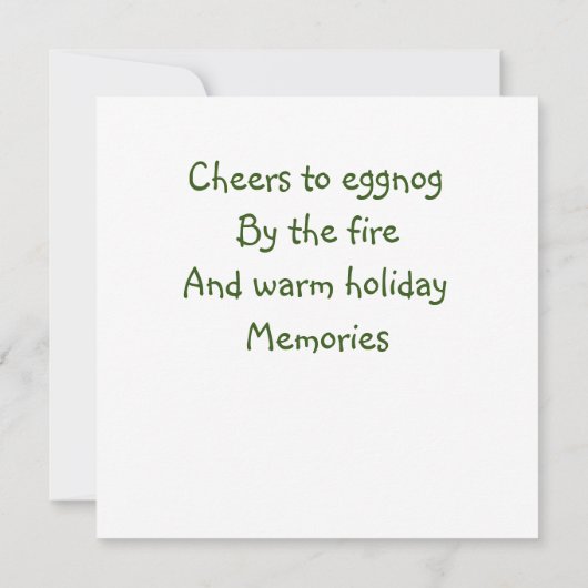 Een Beary Merry Christmas Flat Kaart (Achterkant)