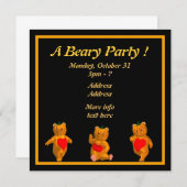 Een Beary Party. Kaart (Voorkant / Achterkant)