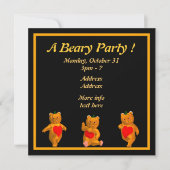 Een Beary Party. Kaart (Voorkant)