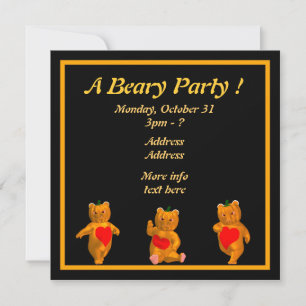 Een Beary Party. Kaart