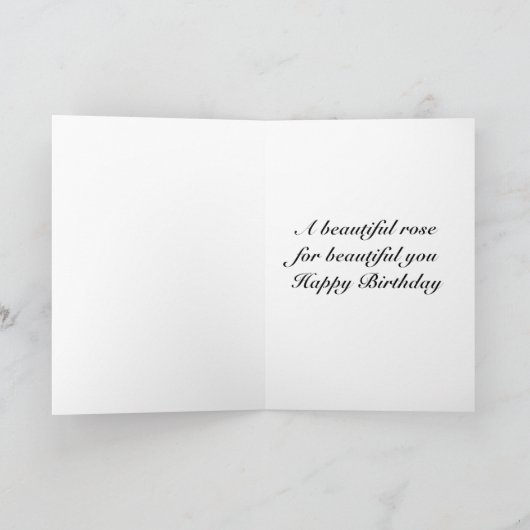 EEN "BEAUTIFUL"-ROOS VOOR "BEAUTIFUEEL" KAART (Binnen)