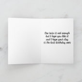 ÉÉN "BEAUTIFUL YELLOW ROSE" VOOR UW BIRTHDAAGSE KA KAART (Binnen)