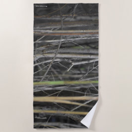 een beboste ontsnapping strandlaken