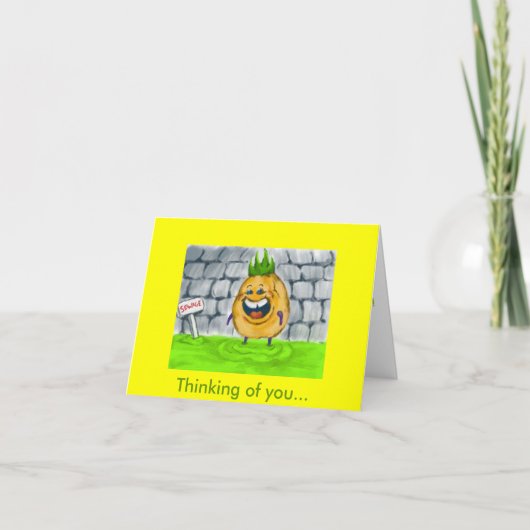 Een bedachtzame noot kaart (Voorkant)