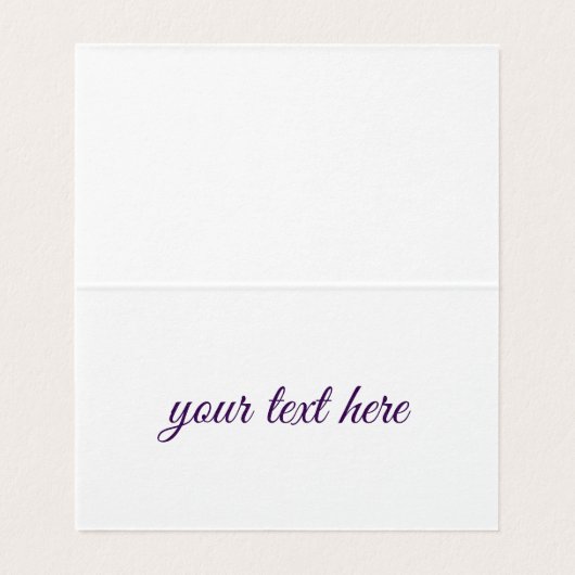 Een bedankbloemkaart kaart (Binnenkant ongevouwen)